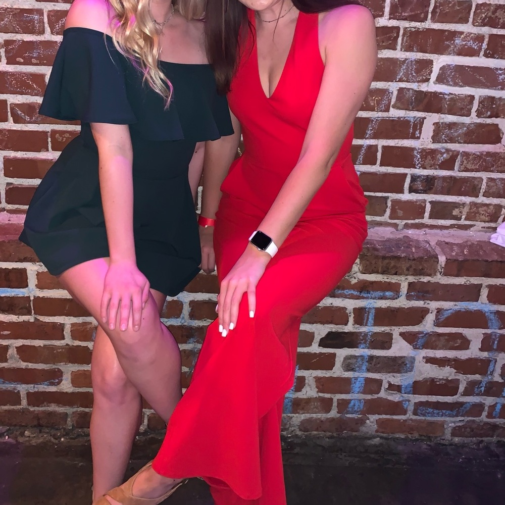 Elegant Red Jumpsuit